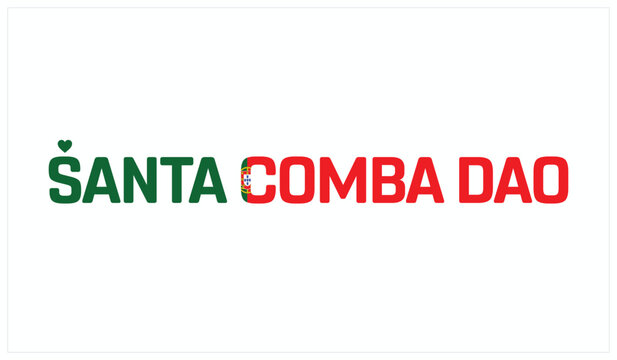 I love Santa Comba Dao, Typographic design of I love Santa Comba Dao on a white background, Flag typography of Santa Comba Dao with heart, Vector design of I love Portugal