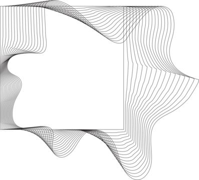 Square frame fluid shape line blend. Technology creative design