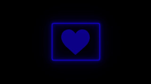 Effects of dynamic glow of the contour of a heart pierced by an arrow of cupid on a black background. Glowing neon line Amour symbol with heart and arrow icon isolated on love 4k Motion ...