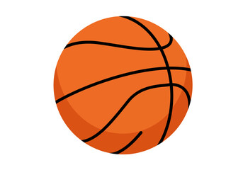 Obraz premium Isolated orange basketball vector for a sports concept