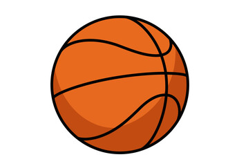 Fototapeta premium Classic orange basketball illustration for sports and game designs