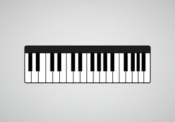 Fototapeta premium Keyboard Illustration A Simple Graphic of Piano Keys