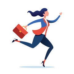 Running businesswoman Artwork