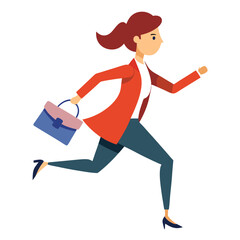 Running businesswoman Artwork