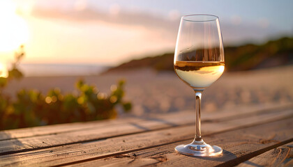 glass of white wine