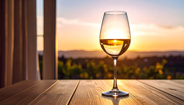 glass of white wine - Powered by Adobe