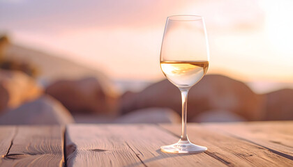 glass of white wine