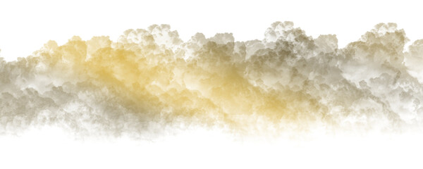 Golden Smoke PNG, Luxury Fog Overlay, Transparent Mist Cloud Effect