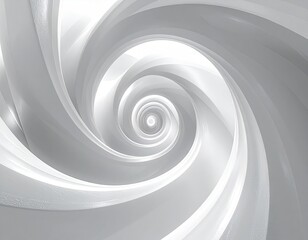 Fototapeta premium Abstract spiral design in light gray