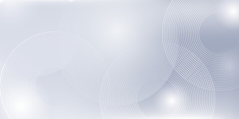 Abstract White and Gray Gradient Background with Circular Lines. Minimalist modern design featuring soft gradients, smooth textures, n concentric circles.  presentations, posters, and digital projects