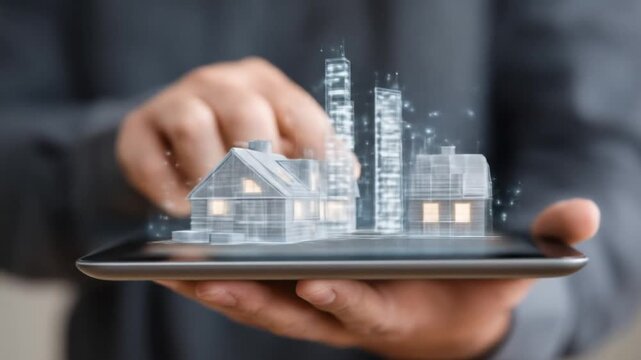 Digital homes hovering tablet