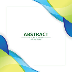 Modern Colorful Wavy Shape Abstract Presentation Background Template Design