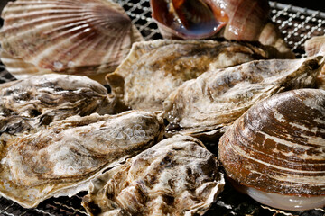 北海道産活貝浜焼き