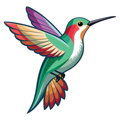 Obraz premium colorful humming bird Artwork