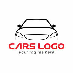 Car head logo. Nice black car logo.