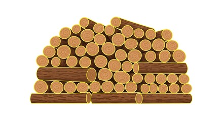 Abundant stack of freshly cut lumber artfully arranged for rustic charm, representing natural resources and outdoor living.