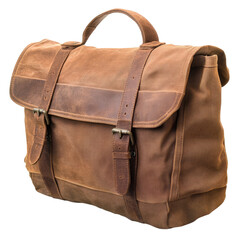 brown leather bag