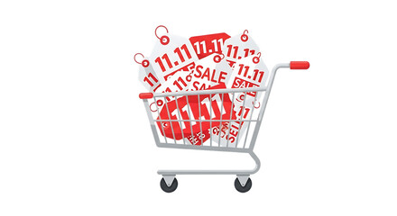 Grab fantastic 11.11 sale deals with a full shopping cart, don't miss out on this amazing shopping festival, enjoy the best discounts and offers now!