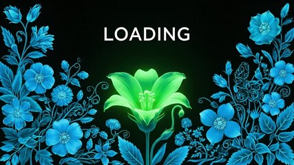 Artistic floral and fauna inspired loading bar animation colorful and unique
- Powered by Adobe