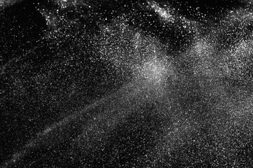 Abstract Halloween background black sparkles glitter grainy and sunlight shadow template with copy space . Christmas background .Abstract black sparkle texture.