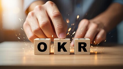 Analyzing Key Performance Indicators, Businessman using virtual screen to analyze key performance indicators KPI with various graphs and charts, showcasing data analysis and performance tracking