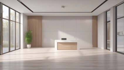 Obraz premium Reception with blank poster