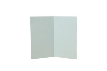 Empty folder designed for various creative uses, isolated on white, PNG
