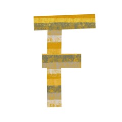 Flowing letter F design featuring painterly texture and pastel warmth, crafted for stylish monograms, alphabet decor, design kits, logo design, and minimalist art lettering.