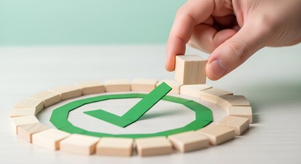 Empowering Decisions Hand selects the correct option, symbolizing success and the critical process of making the right choice from various alternatives