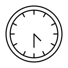 time management line icon