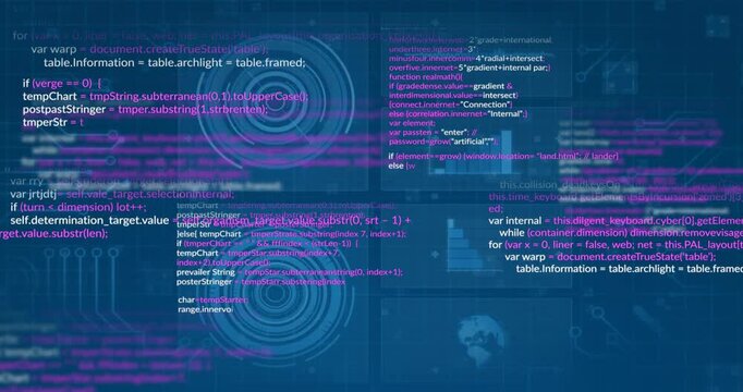 Startup code appearing on grid initiating radar overlay streaming charts monitoring diagnostics