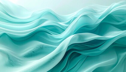Obraz premium Abstract blue gradient backgrounds with waveforms, geometric overlays, and tranquil depth.