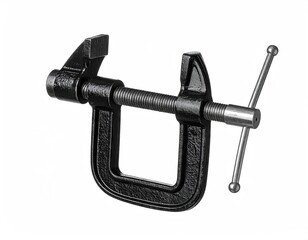 Black Metal C Clamp with Adjustable Handle