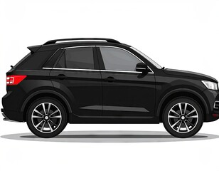 Black SUV Side Profile Studio Shot
