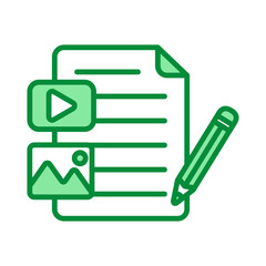 Fototapeta premium Content Icon