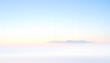 Serene pastel sunrise over calm water with soft reflections and distant horizon, tranquil and inspirational landscape
