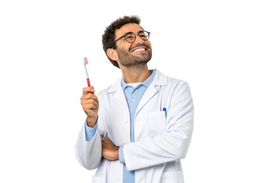 Smiling dentist. Doctor. Peace of mind. Trust. Brushing. Regular checkups. Flossing. Dentist. Drill.