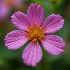 Fototapeta premium Macrophotographie fleur sauvage - Millepertuis androseme - Hypericum androsaemum