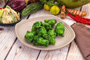 Indian green chicken mint tikka