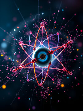 Theoretical physics quark and gluon subatomic, up and down quarks in proton and neutron, Form the matter molecule atom to the quark, physics of an atom nucleus, Proton, antiproton, physics, chemistry