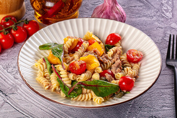 Italian pasta salad with tuna