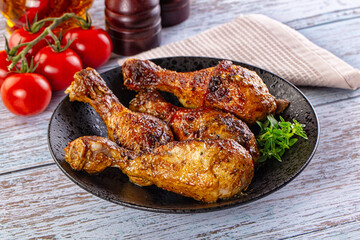 Baked chicken drumsticks with spices
