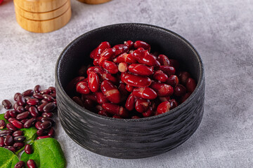 Tasty boiled red kidney beans