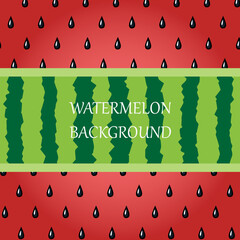 square watermelon pattern background design template