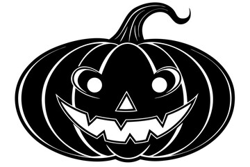 Vector art of spooky halloween pumpkin for holiday design