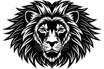 Vector art of majestic lion head illustration in vector format