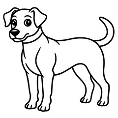 Fototapeta premium vector illustration of a dog