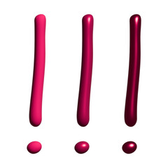 3d exclamation mark clipart Single element for design