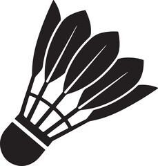 Badminton Shuttlecock Silhouette & Sports Logo