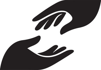 Obraz premium Reaching Hands & Helping Hand Logo Design